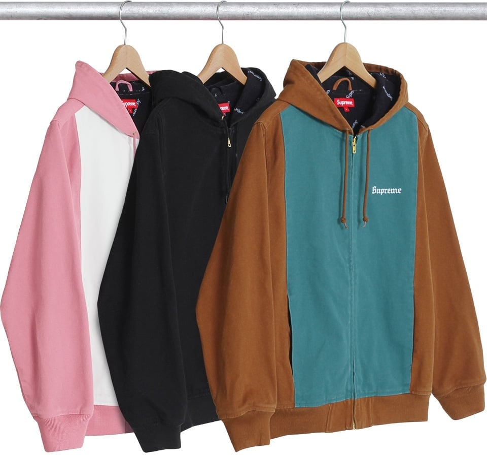 2-Tone Hooded Work Jacket